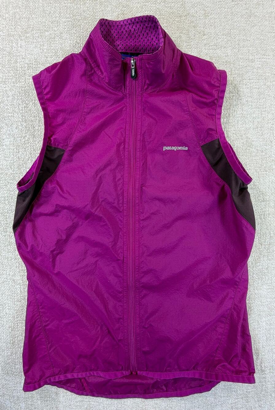 Patagonia Womens XS Pink Nine Trails Full Zip Running Hiking Outdoor Vest Active